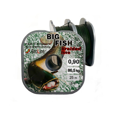 BIG FISH 4x, zelená návazce   25m 