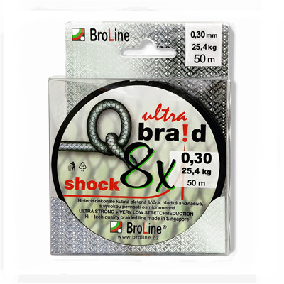 Q-braid SHOCK  8x, černá   