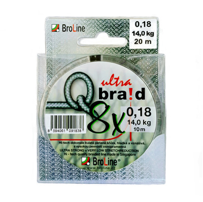 Q-braid ultra 8x, černá 2x10m blister 