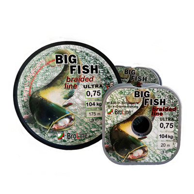 BIG FISH ultra 8x, zelená 0,75mm 20 a 175m 