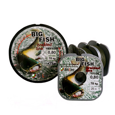 BIG FISH teflon 8x, 0,60 a 0,80mm 15 m 