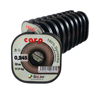 CARP braid 4x, hnědá 10 m