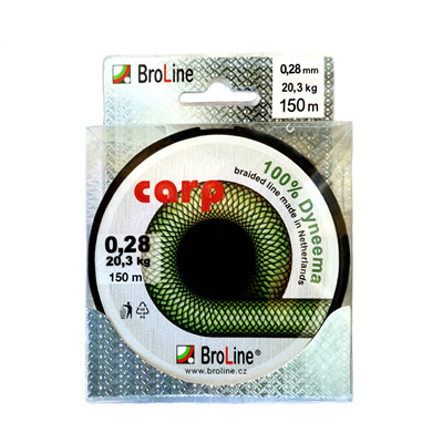 CARP braid 4x, zelená  150m blister