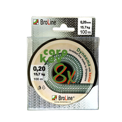 CARP-KEV 8x, zelená 100m blister 