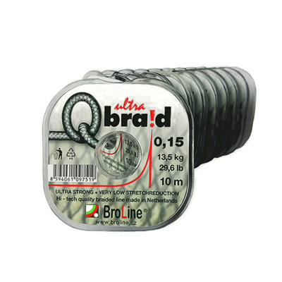 Q-braid ultra 6x, černá 7 - 15 m 