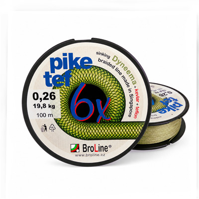 PIKE-TEF 6x, olivově zelená 100m 