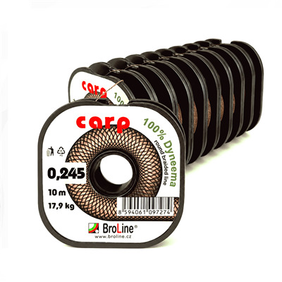 CARP braid 4x, hnědá 10 m