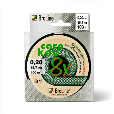 CARP-KEV 8x, zelená 100m blister 