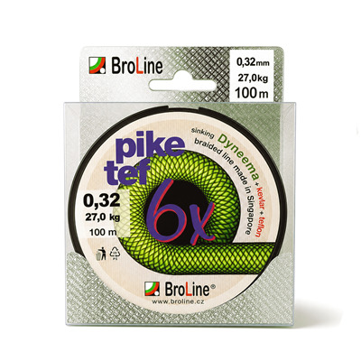PIKE-TEF 6x, olivově zelaná 100m blister 