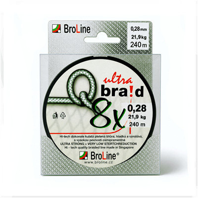 Q-braid ultra  8x, černá 150 - 300 m blister
