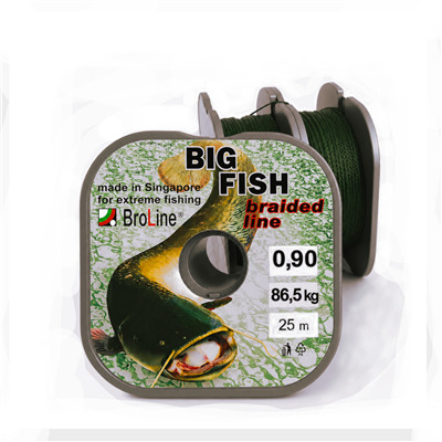 BIG FISH 4x, zelená návazce   25m 